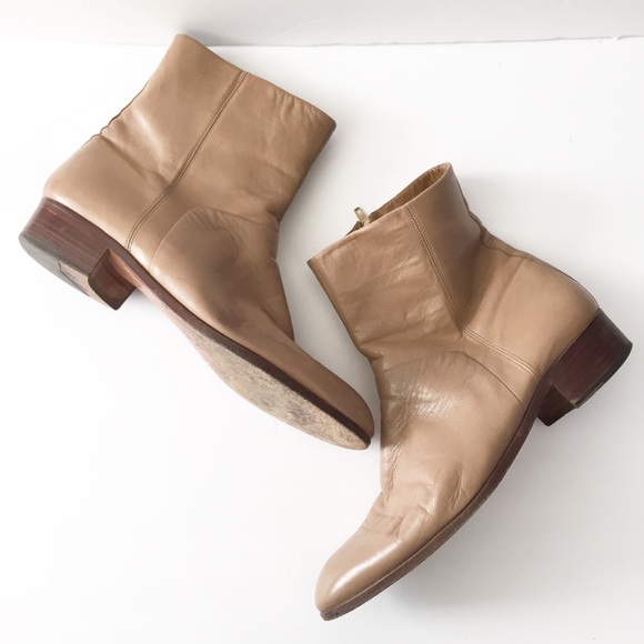 COPY - YSL | Tan Vintage Ankle Boots - Picture 2 of 8